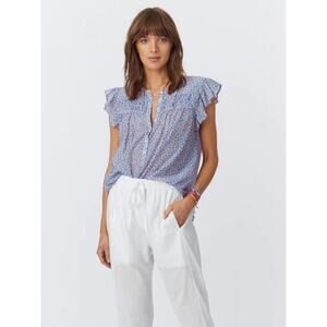 XíRENA Bria Top in Blue Flora Multi